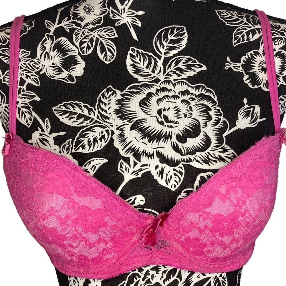 Lace Underwire Bra in Pink